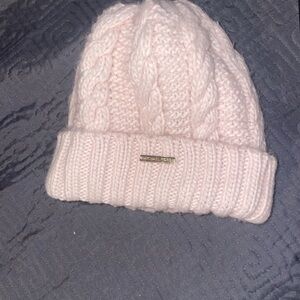 MICHAEL Michael Kors Pink Cable Knit Beanie